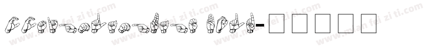 CCSignLanguage Bold字体转换